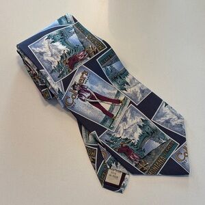 Vintage Gant Silk Golf Themed Tie